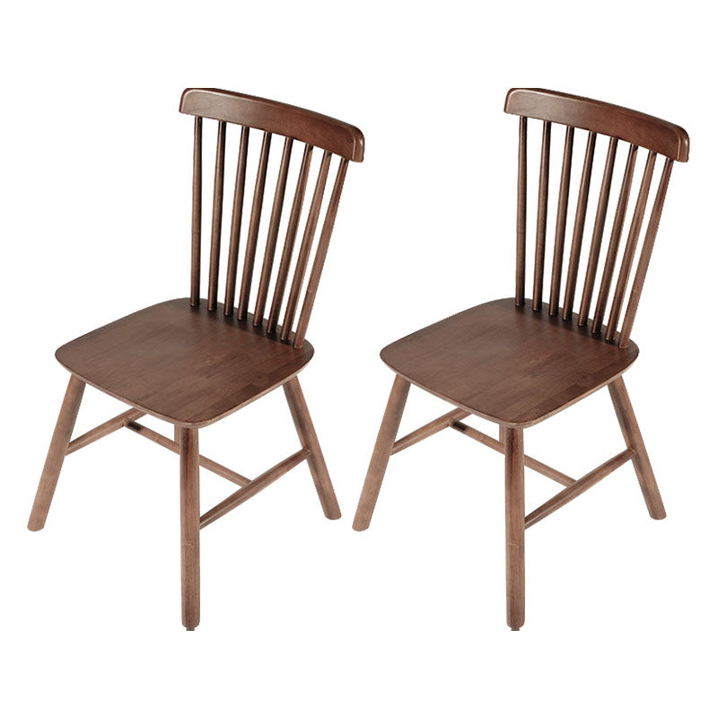 Silla auxiliar de madera contemporánea con acabado mate, respaldo de listones, silla de comedor