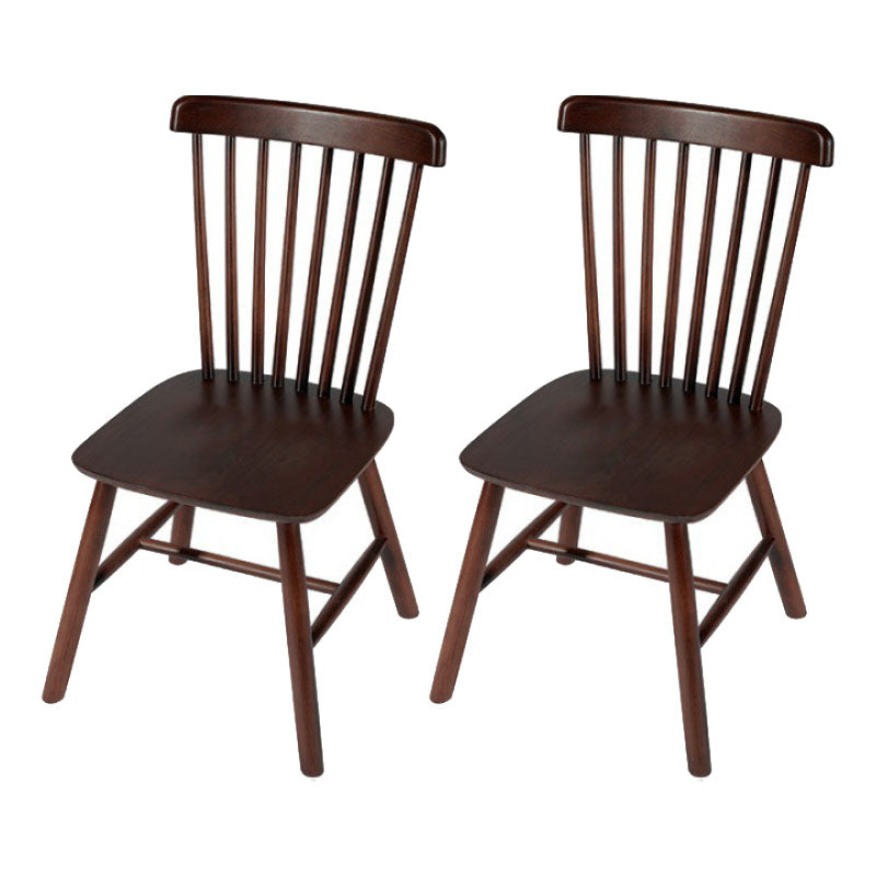 Silla auxiliar de madera contemporánea con acabado mate, respaldo de listones, silla de comedor