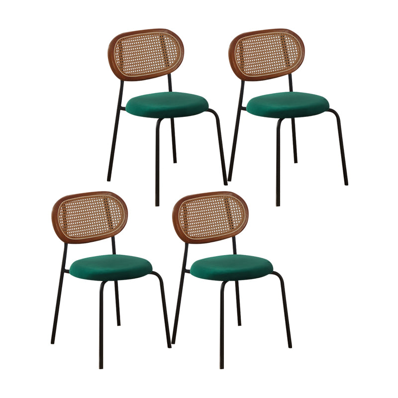 La imitación de cuero del diseño industrial que cena las sillas abre la silla lateral trasera