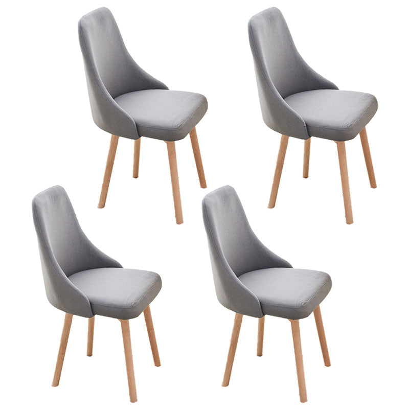 Parsons tapizados dormitorio contemporáneo del final mate de la silla lateral que cena la silla