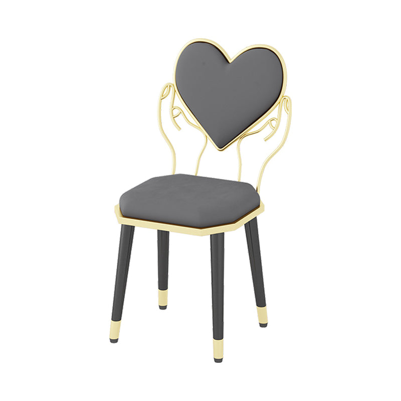 Scandinavische design stoffen eetkamerstoelen met open achterkant voor thuis