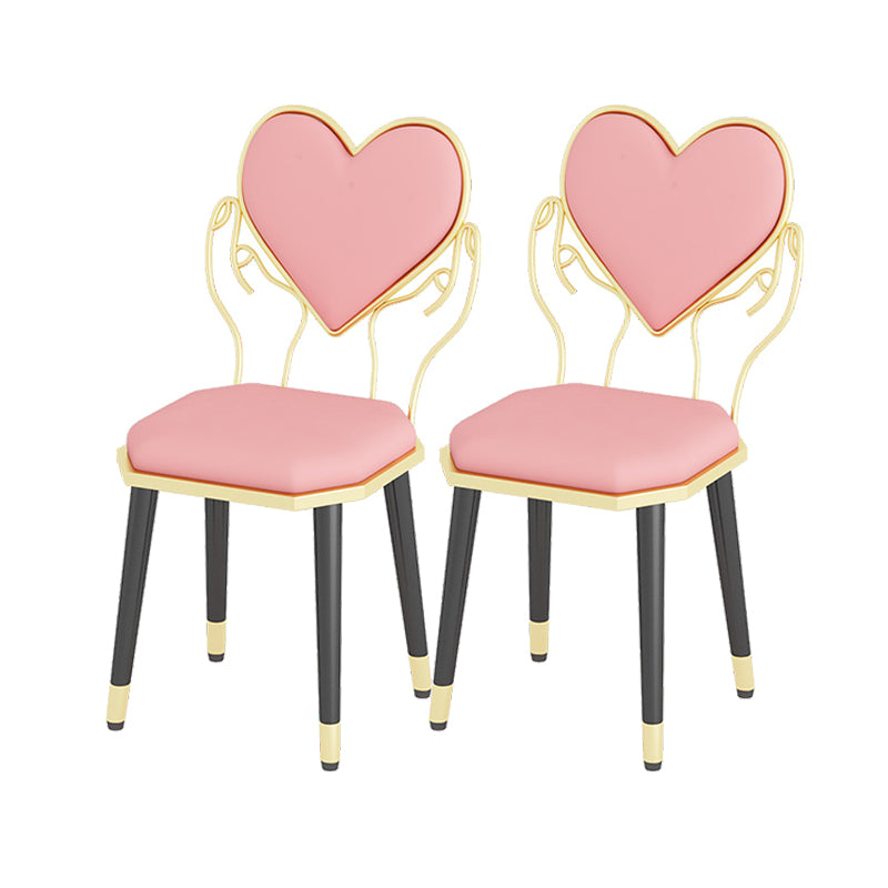 Sillas laterales de comedor de tela de diseño nórdico, silla lateral con respaldo abierto para el hogar