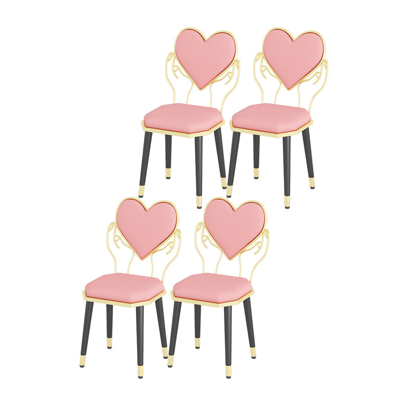 Sillas laterales de comedor de tela de diseño nórdico, silla lateral con respaldo abierto para el hogar
