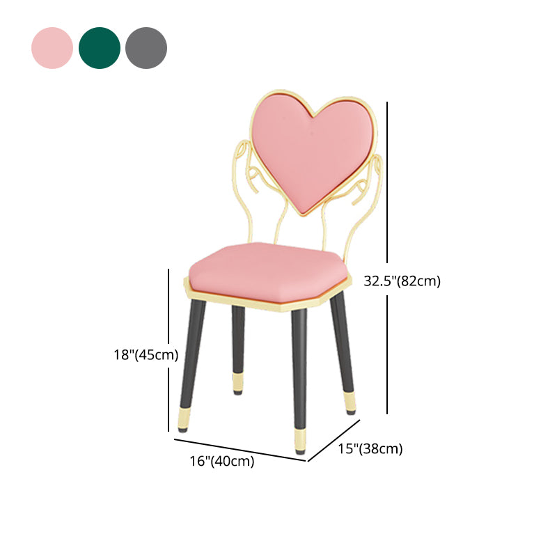 Sillas laterales de comedor de tela de diseño nórdico, silla lateral con respaldo abierto para el hogar