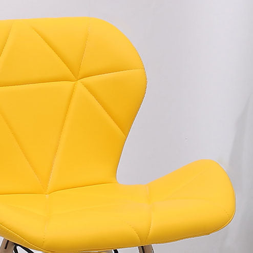 Contemporary Beech Wingback Side Chair Matte Finish Upholstered Dining Chair
