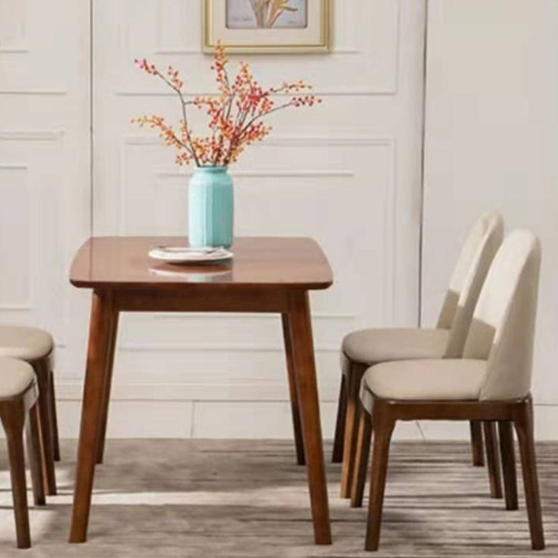 Eigentijdse eetkamerstoelen eetstoelen met armloze zijstoelen met houten benen
