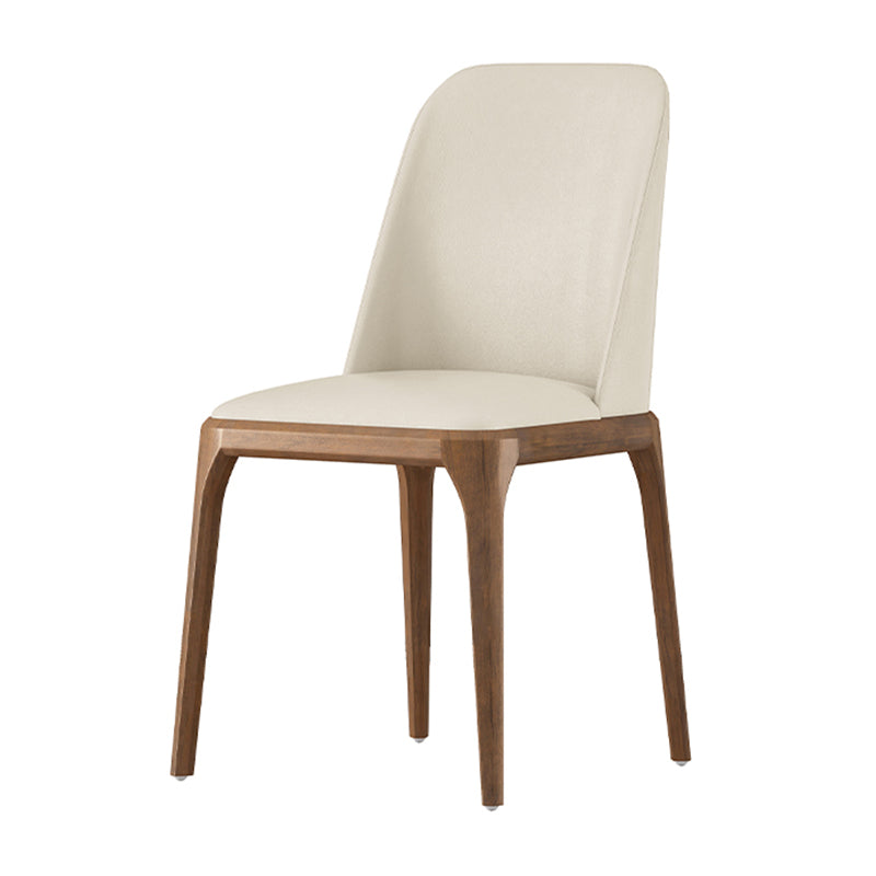 Eigentijdse eetkamerstoelen eetstoelen met armloze zijstoelen met houten benen