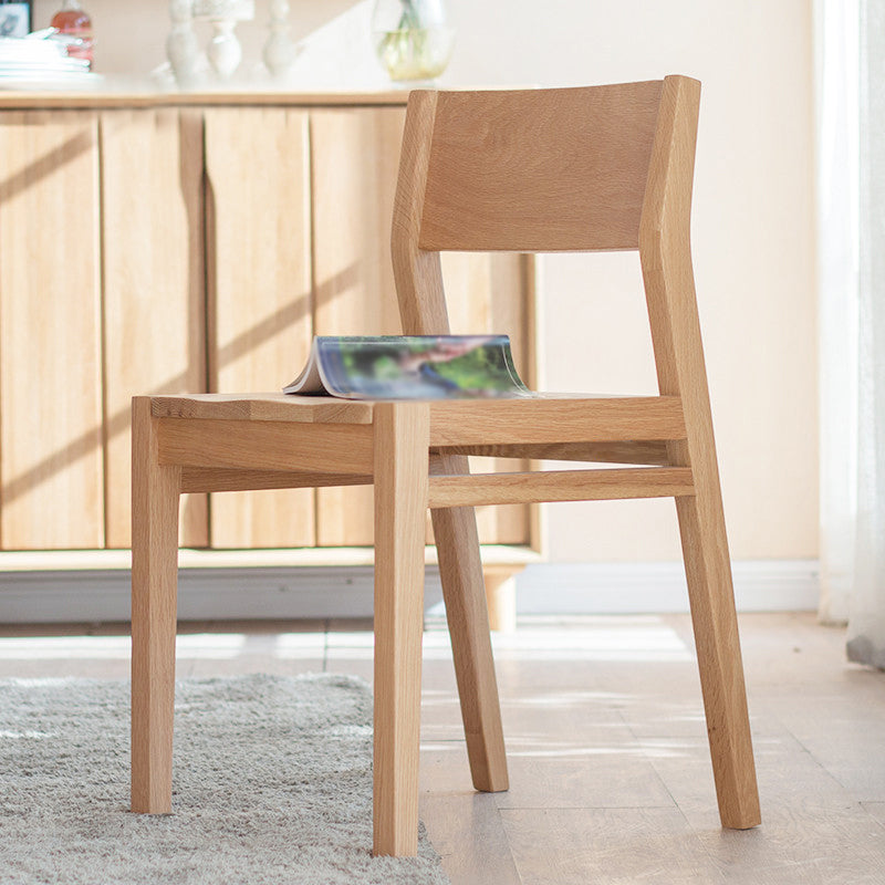 Sillas de comedor contemporáneas Cocina Comedor Silla lateral sin brazos con patas de madera