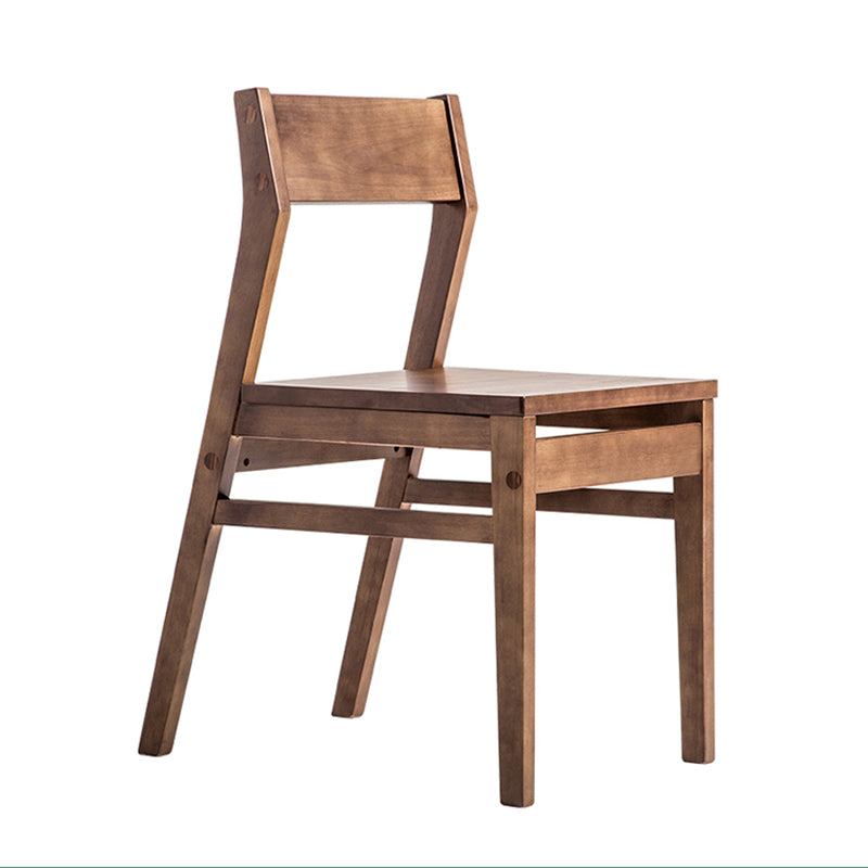 Sillas de comedor contemporáneas Cocina Comedor Silla lateral sin brazos con patas de madera