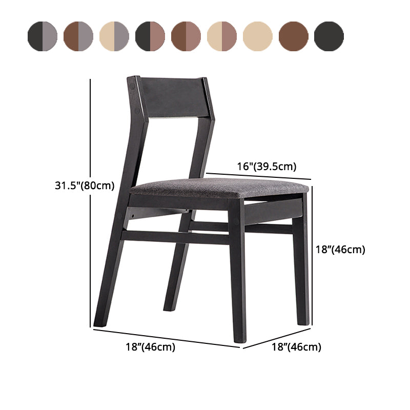 Sillas de comedor contemporáneas Cocina Comedor Silla lateral sin brazos con patas de madera