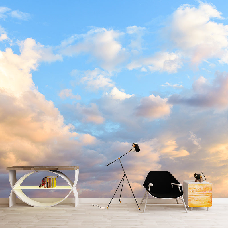 Sky Photography Mural Wallpaper Environment Friendly Living Room Wall Mural