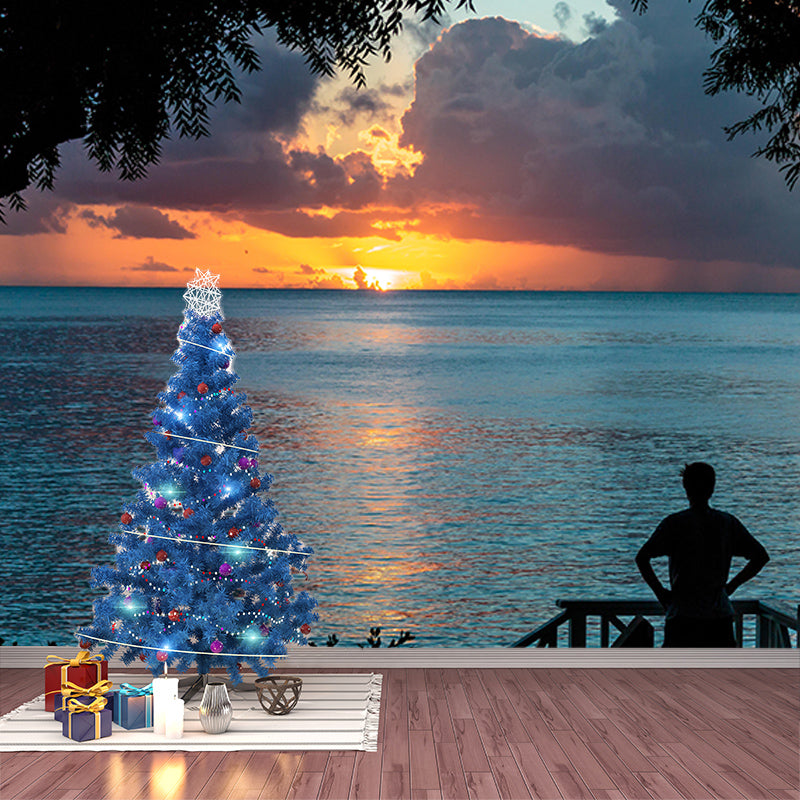 Environment Friendly Wall Mural Wallpaper Tropical Sitting Room Wall Mural