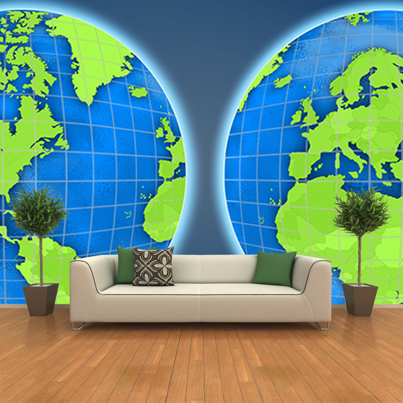 Environmental Illustration Mural Wallpaper Earth Indoor Wall Mural