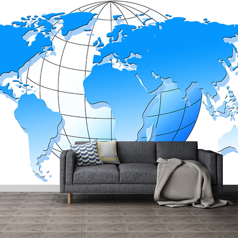 Environmental Wall Mural Wallpaper World Map Sitting Room Wall Mural
