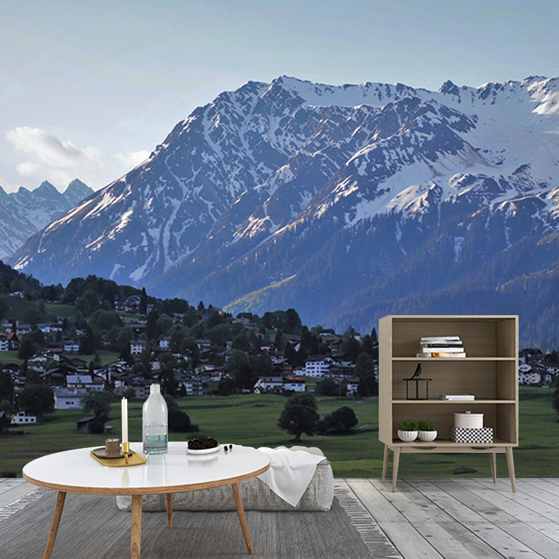 Washable Stain Resistant Mural Wallpaper Village Indoor Wall Mural