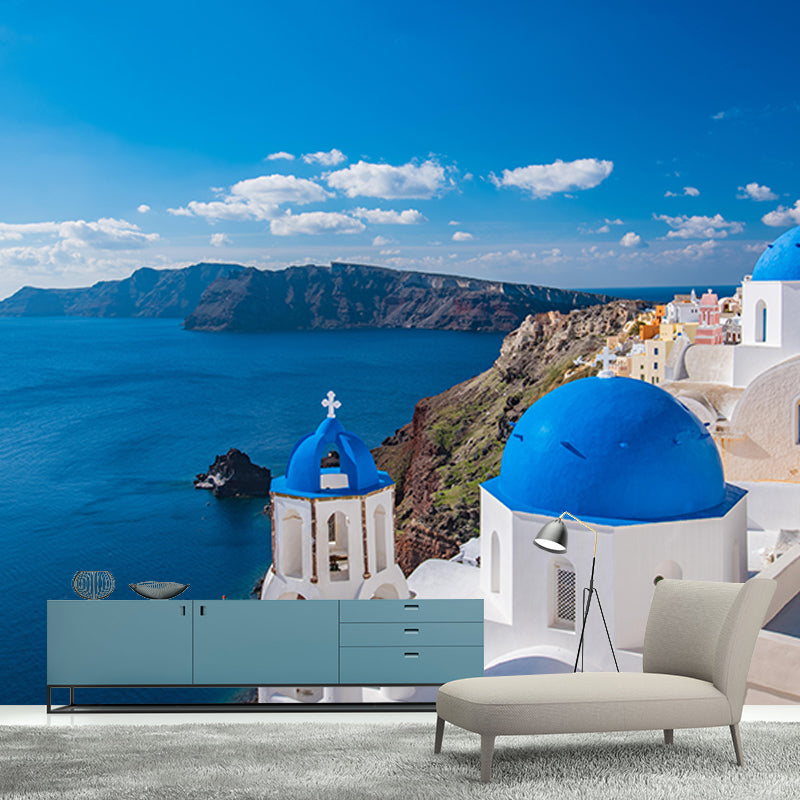 Photography Wall Mural Wallpaper Village Sitting Room Wall Mural