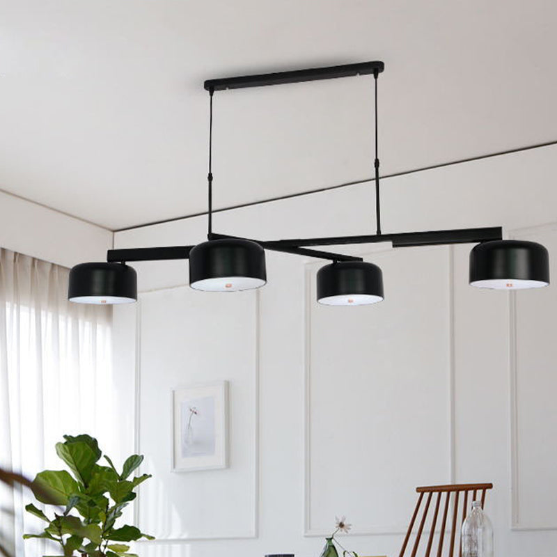 Postmodern Metal Island Light Forma 4 Lights Island Colgante para comedor