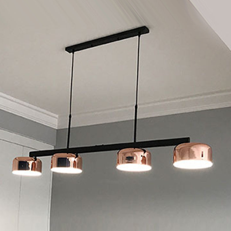 Postmodern Metal Island Light Forma 4 Lights Island Colgante para comedor