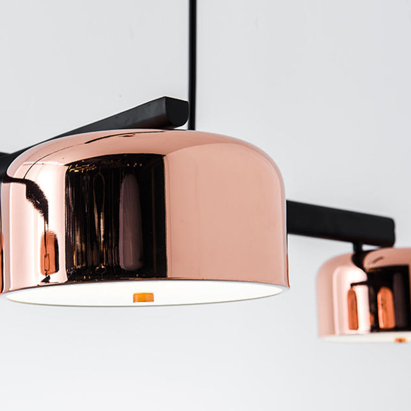 Postmodern Metal Island Light Bowl Shape 4 Lights Island Pendant for Dining Room