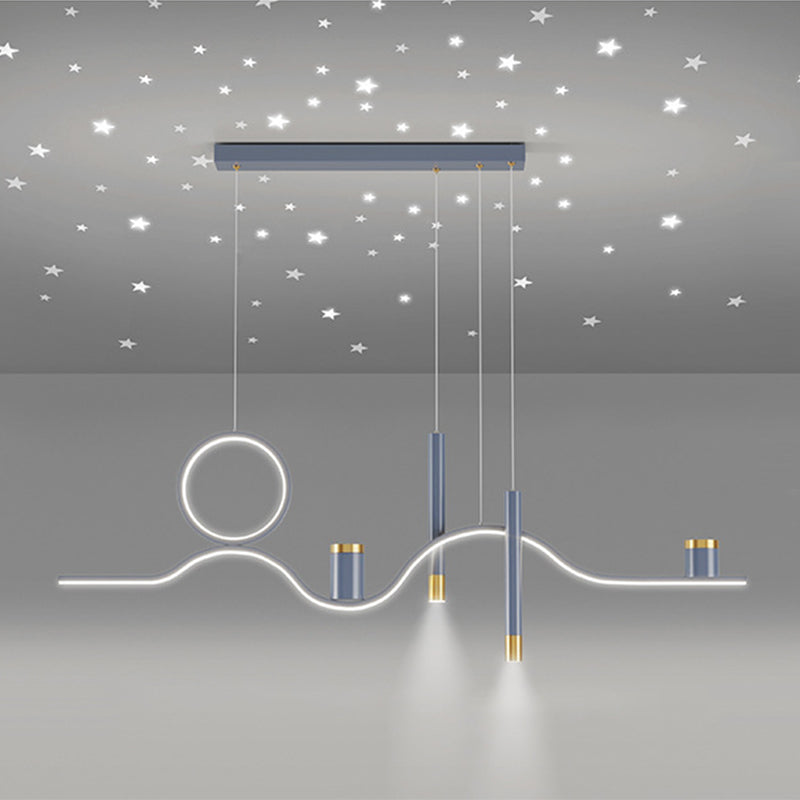 Nordic Linear Island Light Metal 39,5 "PENDANT ISLO