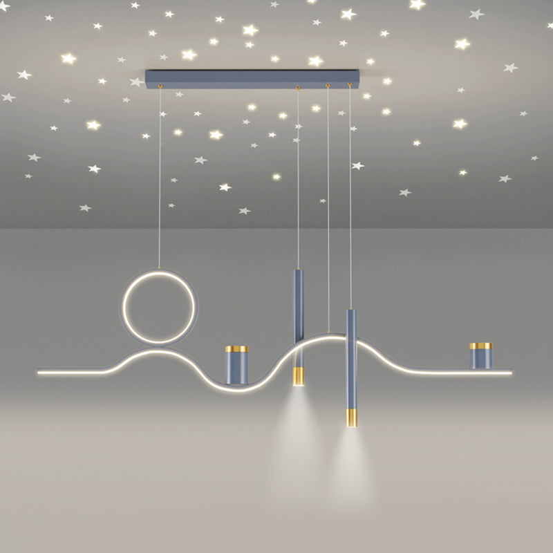 Nordic Linear Island Light Metal 39,5 "PENDANT ISLO