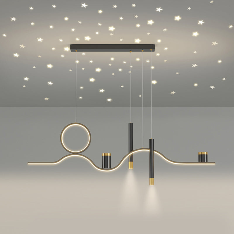 Nordic Linear Island Light Metal 39,5 "PENDANT ISLO