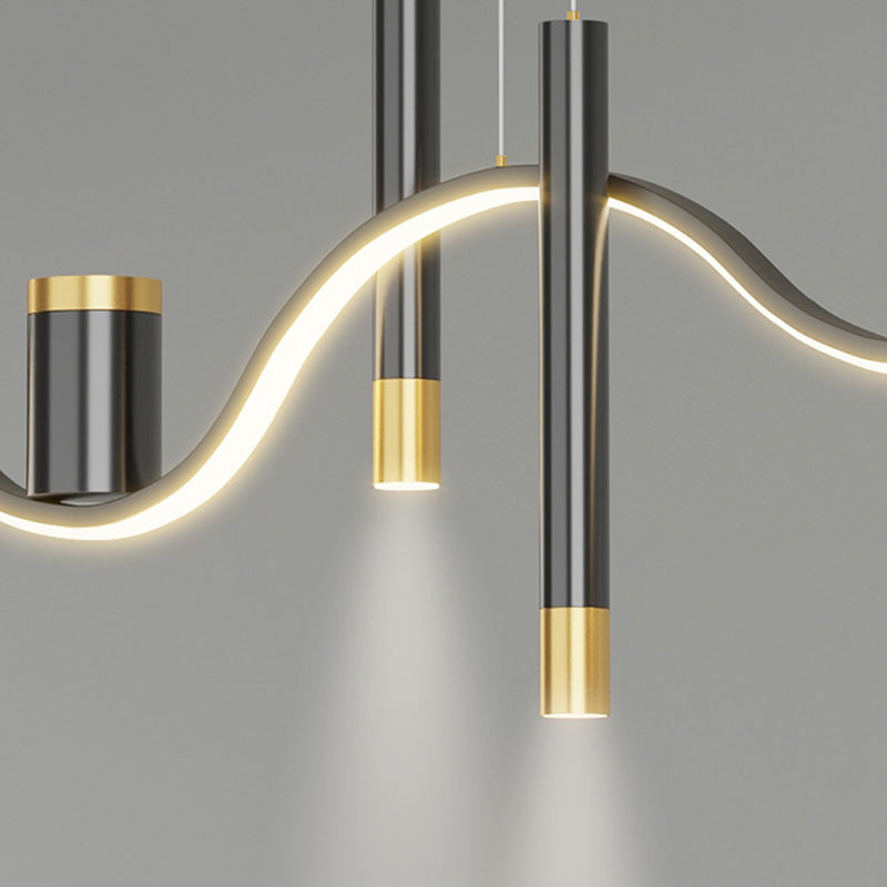 Nordic Linear Island Light Metal 39,5 "PENDANT ISLO