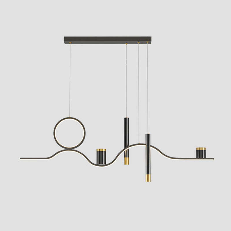 Nordic Linear Island Light Metal 39,5 "PENDANT ISLO