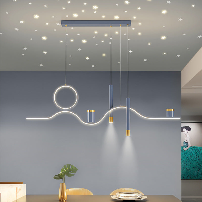 Nordic Linear Island Light Metal 39,5 "PENDANT ISLO