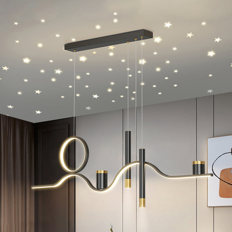 Nordic Linear Island Light Metal 39,5 "PENDANT ISLO