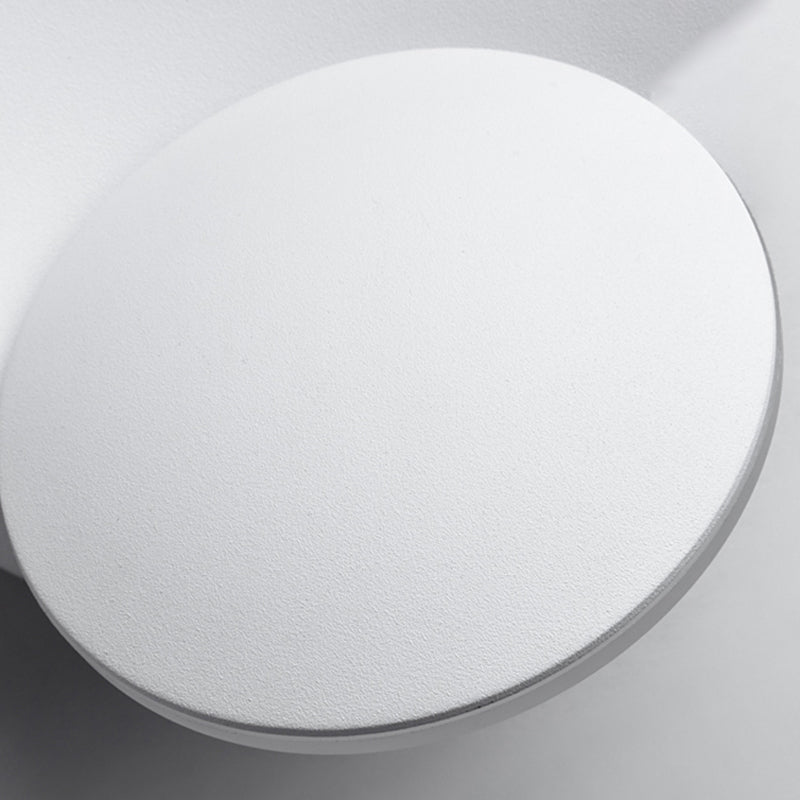 Moderner Stil runder Schatten Wandleuchten Metall 1-Licht-Wandmontage Beleuchtung