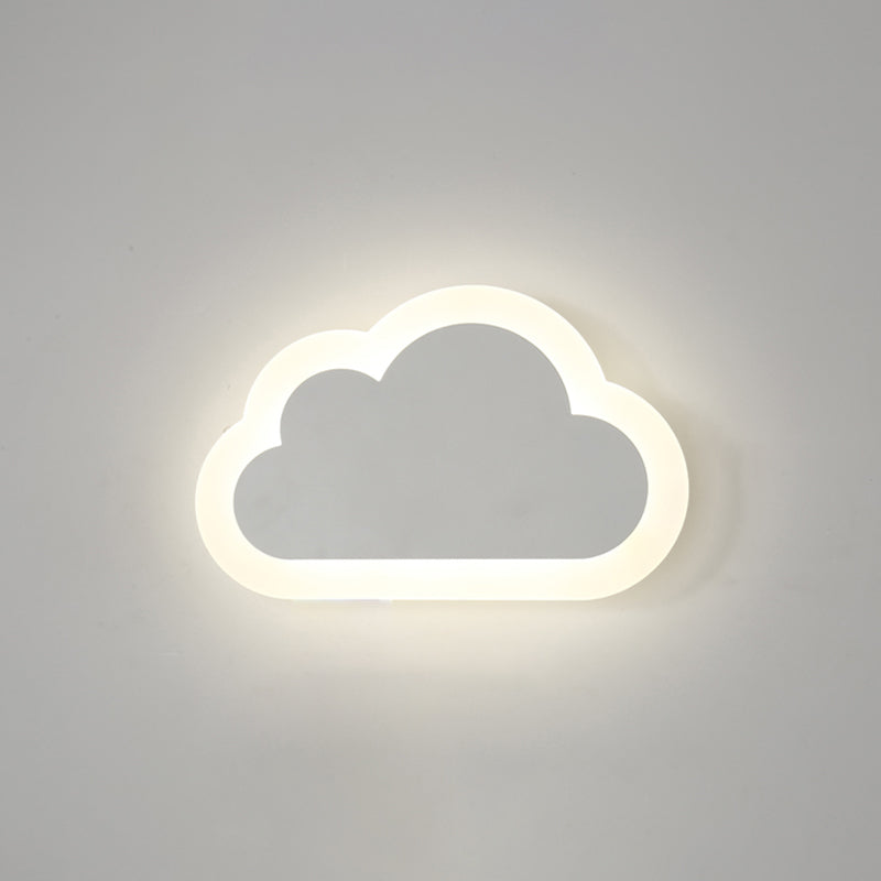 Stile per bambini unica sfumatura sfondata in metallo 1 illuminazione montata a parete