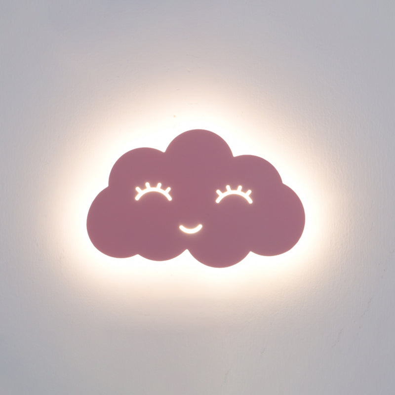 Stile per bambini unica sfumatura sfondata in metallo 1 illuminazione montata a parete