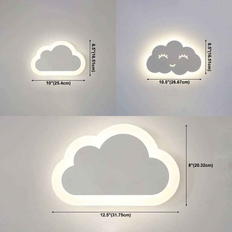 Stile per bambini unica sfumatura sfondata in metallo 1 illuminazione montata a parete