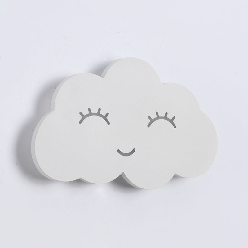 Stile per bambini unica sfumatura sfondata in metallo 1 illuminazione montata a parete