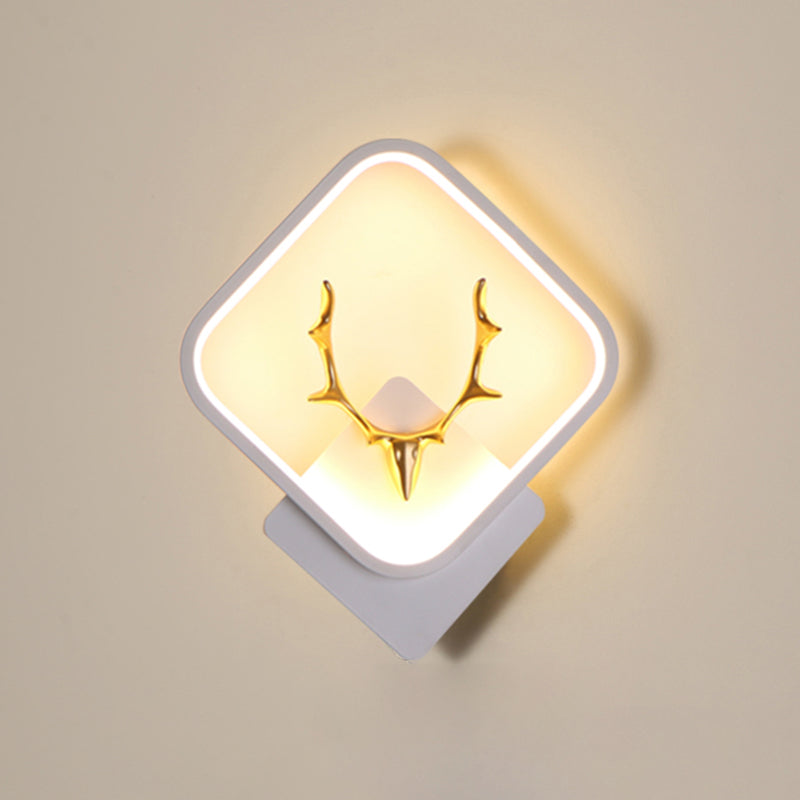 Moderner Stil Geometrischer Schatten Wandleuchten Metall 1 Lichtwandmontierte Beleuchtung