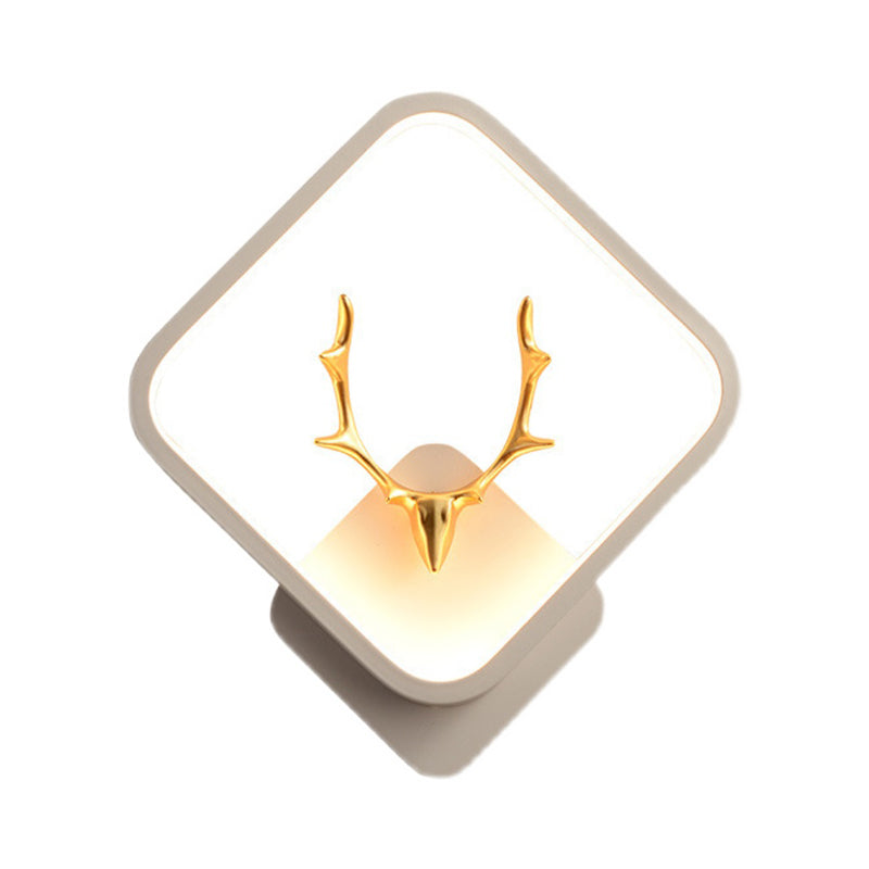 Moderner Stil Geometrischer Schatten Wandleuchten Metall 1 Lichtwandmontierte Beleuchtung