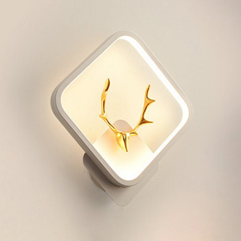 Moderner Stil Geometrischer Schatten Wandleuchten Metall 1 Lichtwandmontierte Beleuchtung