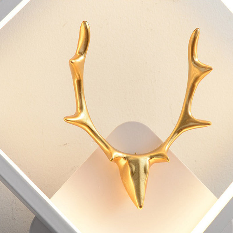 Moderner Stil Geometrischer Schatten Wandleuchten Metall 1 Lichtwandmontierte Beleuchtung