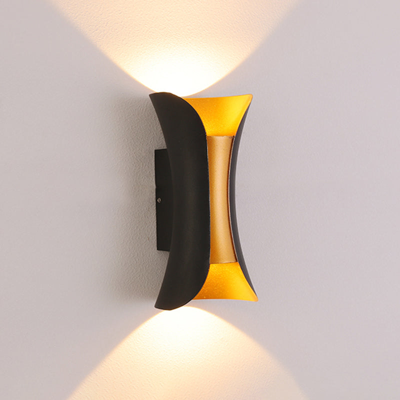 Moderner Stil Geometrischer Schatten Wandleuchten Metall 2 Leuchten Wandmontierte Beleuchtung