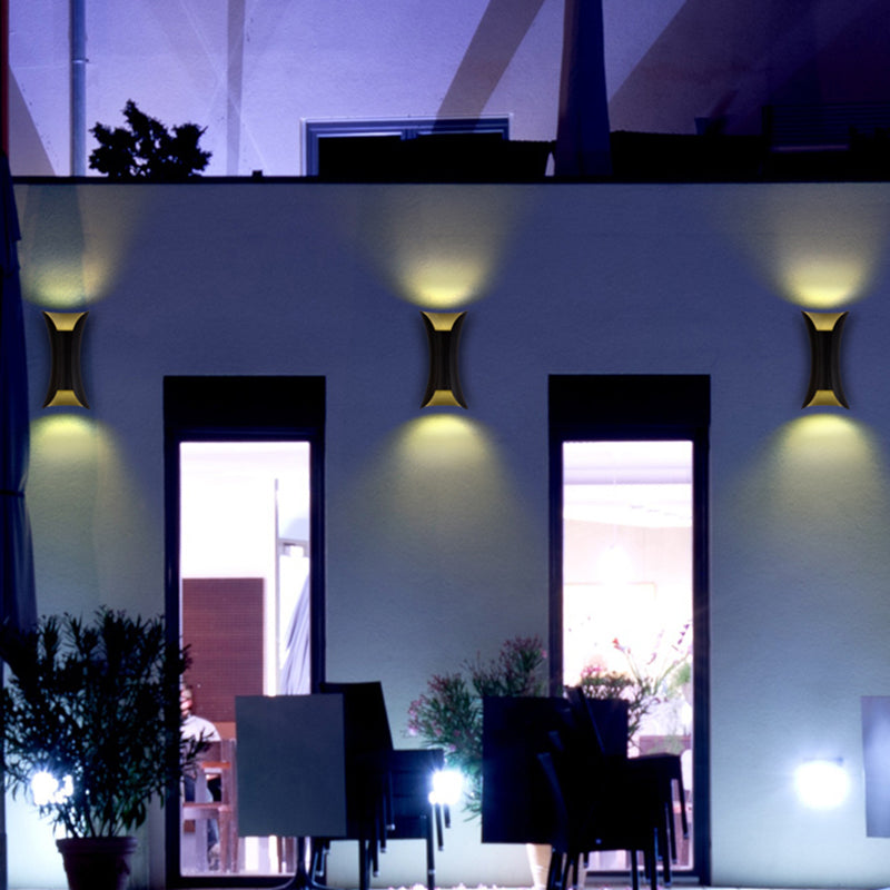 Moderner Stil Geometrischer Schatten Wandleuchten Metall 2 Leuchten Wandmontierte Beleuchtung