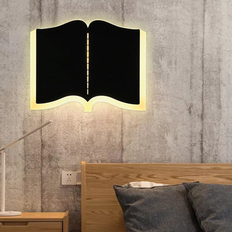 Buch Schatten Metall Wandleuchten moderner Stil 1 Leichtem Wandmontage Beleuchtung