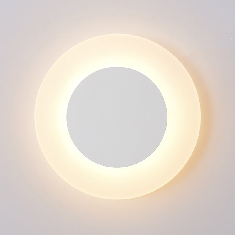 Moderner Stil Geometrischer Wandleuchten Metall Multi -Lichter Wandlampen in Weiß