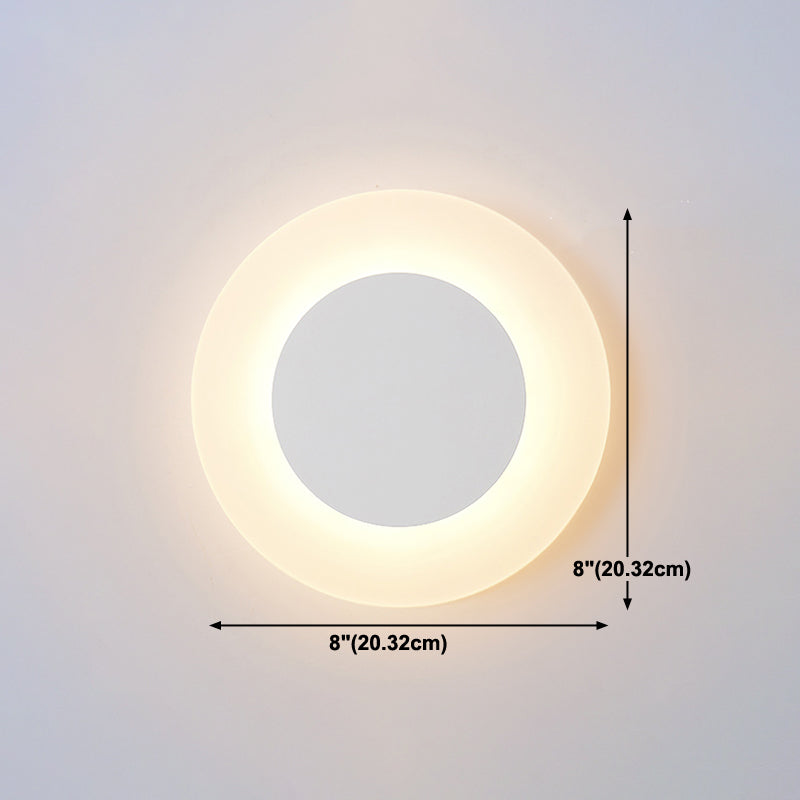 Moderner Stil Geometrischer Wandleuchten Metall Multi -Lichter Wandlampen in Weiß