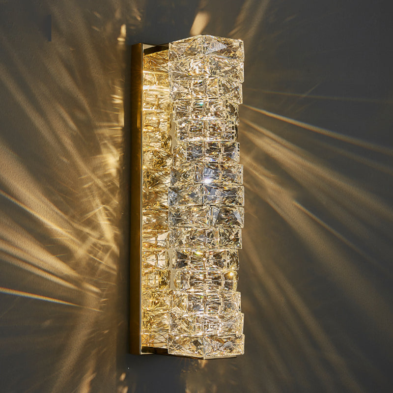 Geometrische Wandlampen moderner Kristallwandleuchten für Wohnzimmer