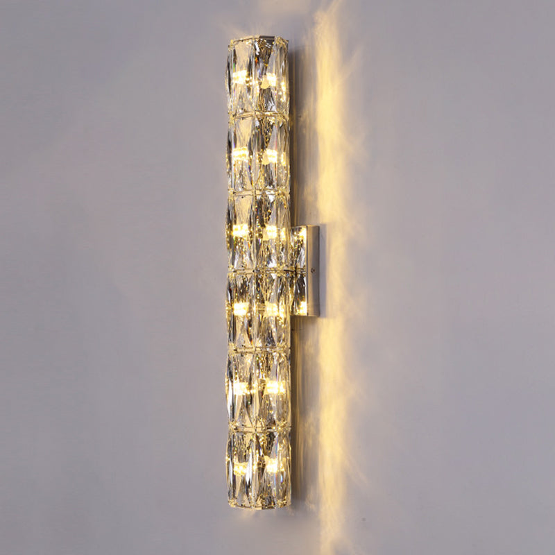 Geometrische Wandlampen moderner Kristallwandleuchten für Wohnzimmer