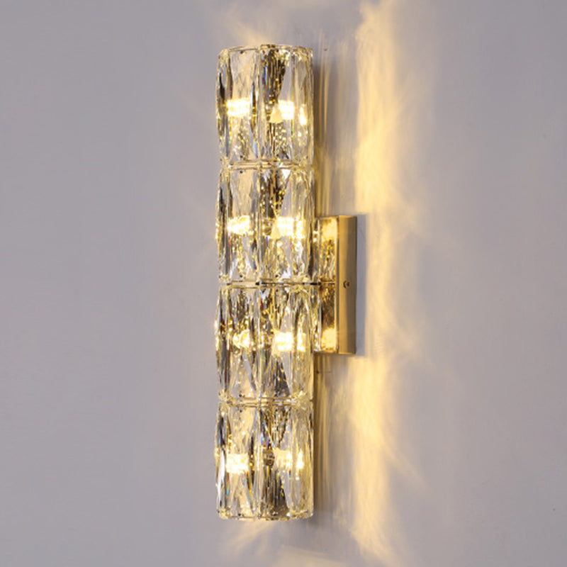 Geometrische Wandlampen moderner Kristallwandleuchten für Wohnzimmer