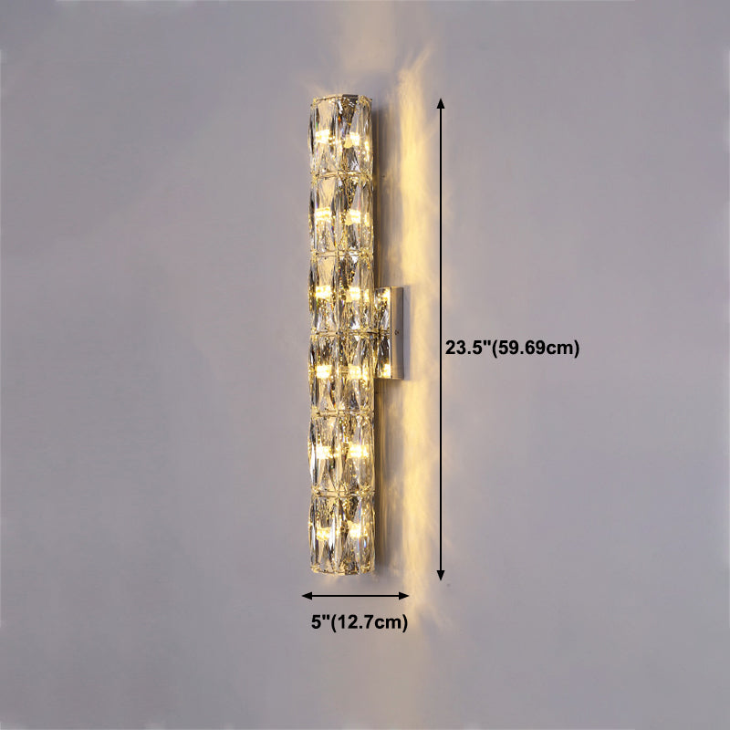 Geometrische Wandlampen moderner Kristallwandleuchten für Wohnzimmer