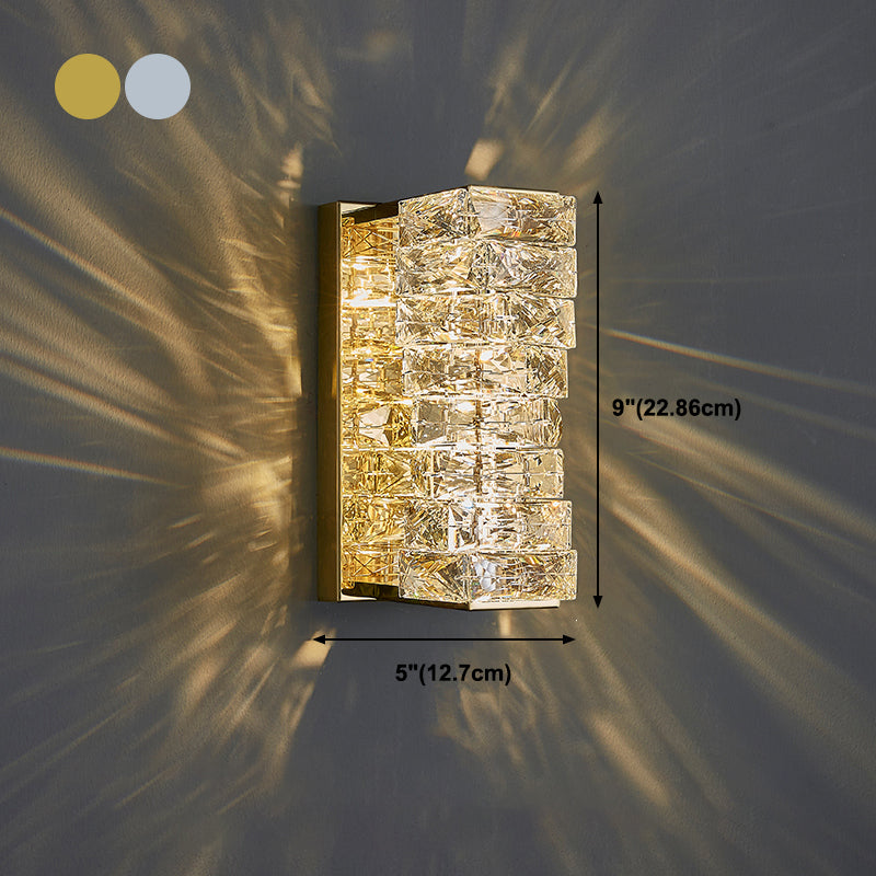 Geometrische Wandlampen moderner Kristallwandleuchten für Wohnzimmer