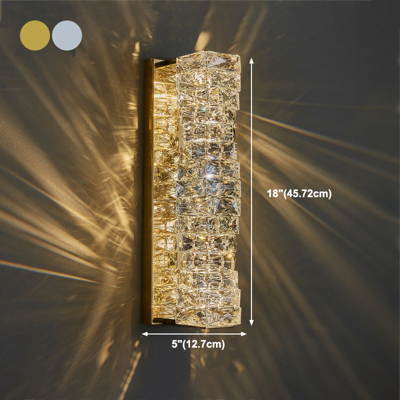 Geometrische Wandlampen moderner Kristallwandleuchten für Wohnzimmer